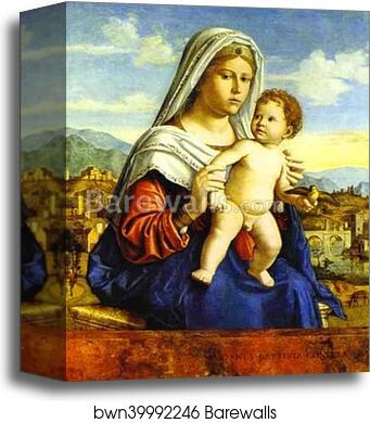 Virgin and Child by Giovanni Battista Cima, Called Cima Da Conegliano, Canvas Print