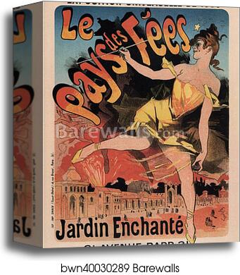 Le Pays des Fées by Jules Chéret, Canvas Print