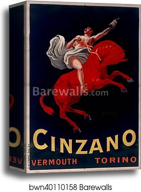 Cinzano Vermouth Torino by Leonetto Cappiello, Canvas Print