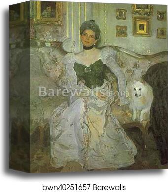 Portrait of Princess Zinaida Yusupova by Valentin Serov, Canvas Print