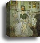 Portrait of Princess Zinaida Yusupova by Valentin Serov, Canvas Print