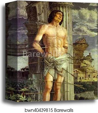 St. Sebastian by Andrea Mantegna, Canvas Print