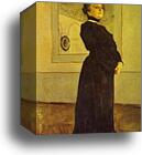 Portrait of the Actress Maria Yermolova by Valentin Serov, Canvas Print