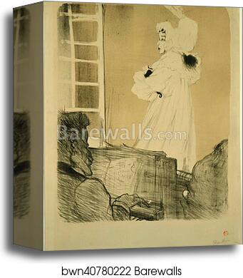 Miss May Belfort (State I) by Henri De Toulouse-Lautrec, Canvas Print