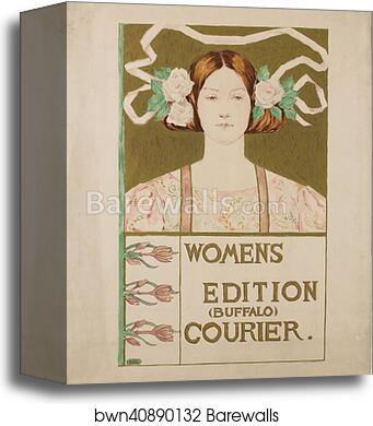 La 'Women's edition Buffalo Courier' by Alice Russell Glenny, Canvas Print