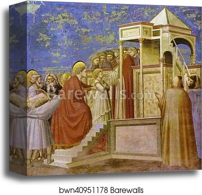 Presentation at the Temple by Giotto, Canvas Print