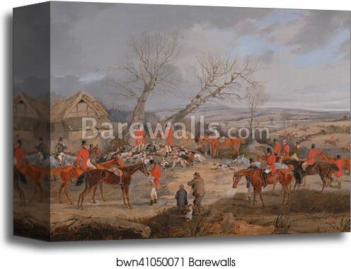 Hunting Scene: The Kill by Henry Thomas Alken, Canvas Print