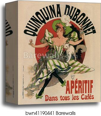Quinquina Dubonnet Apéritif 1895 [1125] by Jules Chéret, Canvas Print