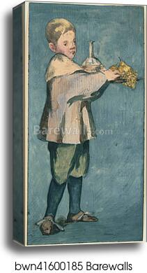 Boy Carrying a Tray by Édouard Manet, Canvas Print