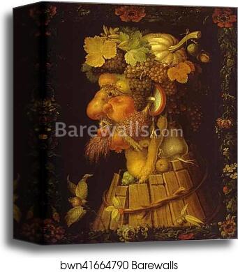 Autumn by Giuseppe Arcimboldo, Canvas Print