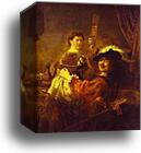 The Prodigal Son in the Tavern (Rembrandt and Saskia) by Rembrandt Harmenszoon Van Rijn, Canvas Print