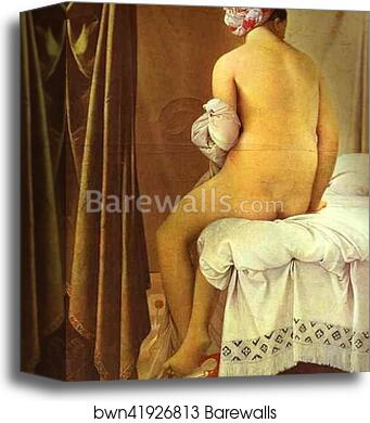 The Bather of Valpinçon by Jean-Auguste-Dominique Ingres, Canvas Print