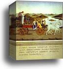 Allegorical Triumph of Federico da Mantefeltro. Reverse of Portrait of Federico da Montefeltro, Duke of Urbino by Piero Della Francesca, Canvas Print