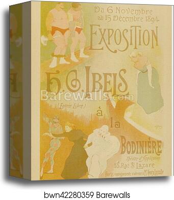 L' "Exposition de H. G. Ibels", à la Bodinière by Henri-Gabriel Ibels, Canvas Print L' "Exposition de H. G. Ibels", à la Bodinière by Henri-Gabriel Ibels, Canvas Print