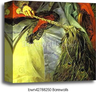 Portrait of Princess Ye. P. Saltykova. Detail by Karl Brulloff, Canvas Print Portrait of Princess Ye. P. Saltykova. Detail by Karl Brulloff, Canvas Print