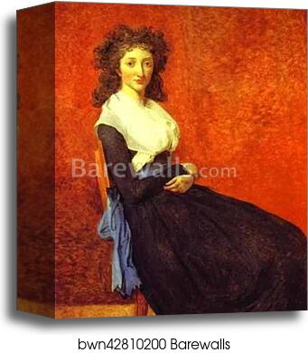 Portrait of Madame Charles-Louis Trudaine by Jacques-Louis David, Canvas Print Portrait of Madame Charles-Louis Trudaine by Jacques-Louis David, Canvas Print