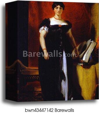 Portrait of Sarah Siddons by Sir Thomas Lawrence, Canvas Print