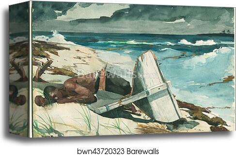After the Hurricane, Bahamas by Winslow Homer, Canvas Print After the Hurricane, Bahamas by Winslow Homer, Canvas Print