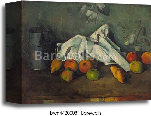Milk Can and Apples by Paul Cézanne, Canvas Print