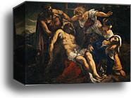 Deposition of the Christ by Jacopo Robusti, Called Tintoretto, Canvas Print