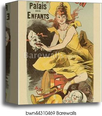 Grand Théâtre de l'Exposition by Jules Chéret, Canvas Print