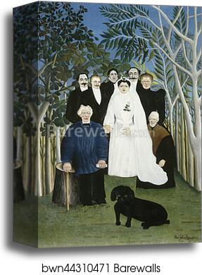 The Wedding Party by Henri Rousseau, Canvas Print