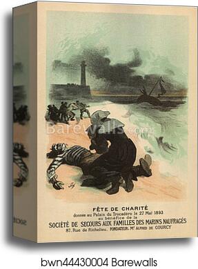 Fête de Charité 27 Mai 1893 by Jules Chéret, Canvas Print Fête de Charité 27 Mai 1893 by Jules Chéret, Canvas Print