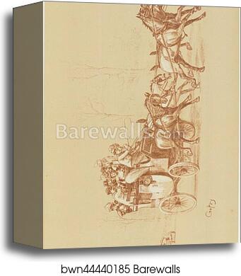 Original drawing for Les Maîtres de l’Affiche from issue 46, Sept. 1899 by Crafty, Canvas Print Original drawing for Les Maîtres de l’Affiche from issue 46, Sept. 1899 by Crafty, Canvas Print