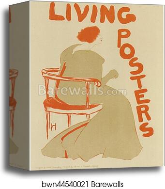 Les "Living Posters" (Affiches vivants) by Frank Hazenplug, Canvas Print Les "Living Posters" (Affiches vivants) by Frank Hazenplug, Canvas Print