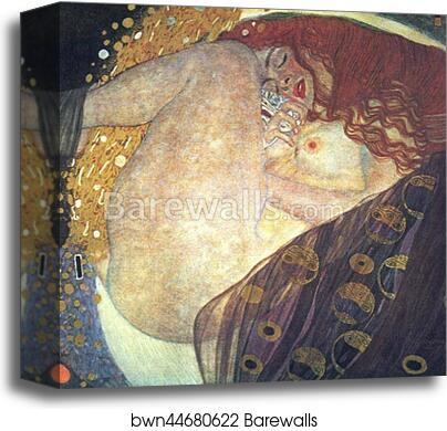 Danae by Gustav Klimt, Canvas Print