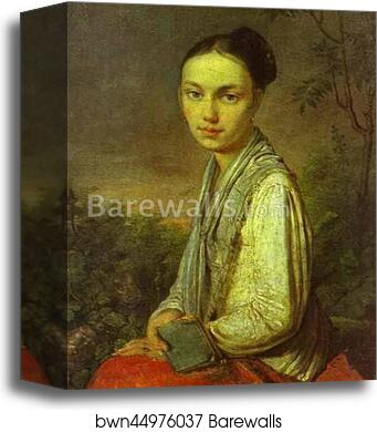 Portrait of V. S. Putyatina by Alexey Venetsianov, Canvas Print