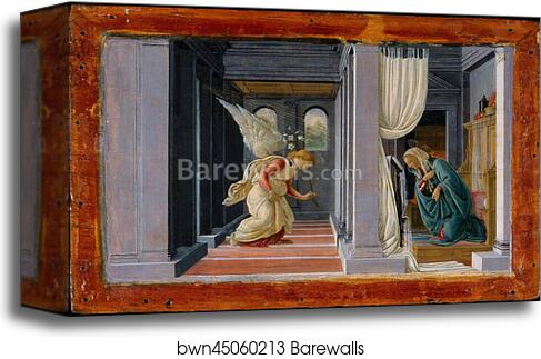 The Annunciation by Sandro Botticelli, Canvas Print