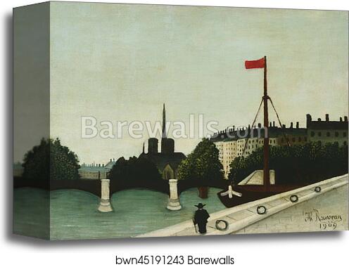 Notre Dame by Henri Rousseau, Canvas Print