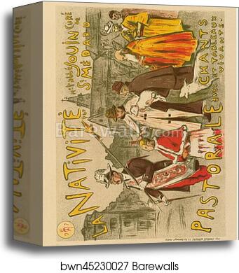 La pastorale de "la Nativité" by Étienne Moreau-Nélaton, Canvas Print