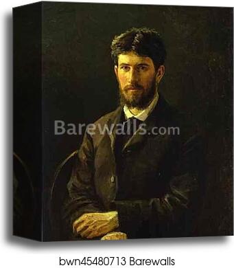 Portrait of Piotr Gay, the Artist's Son by Nikolay Gay, Canvas Print