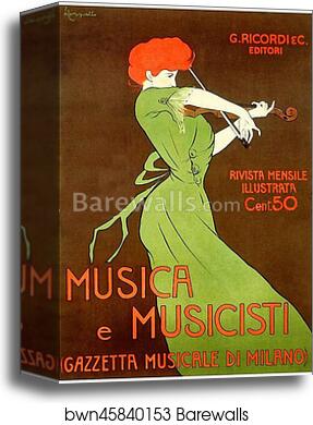 Musica e Musicisti by Leonetto Cappiello, Canvas Print