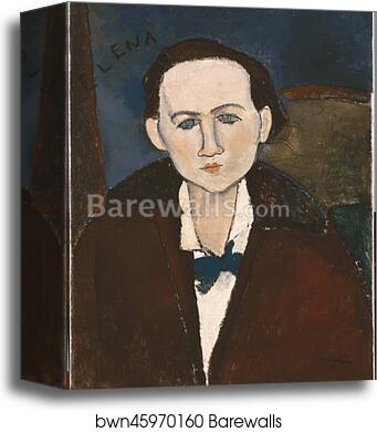 Elena Povolozky by Amedeo Modigliani, Canvas Print