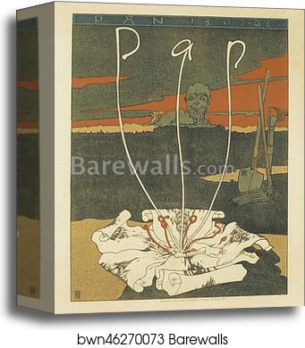 La revue artistique "Pan" by Joseph Sattler, Canvas Print La revue artistique "Pan" by Joseph Sattler, Canvas Print