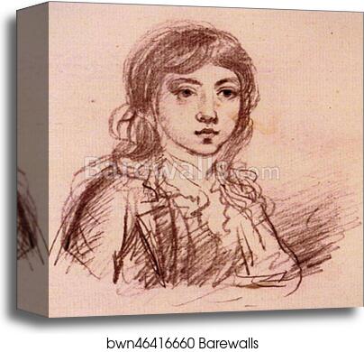 Self-Portrait as a Boy by Sir Thomas Lawrence, Canvas Print