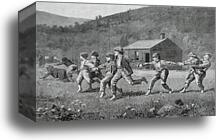 Snap-the-Whip, from the Harper's Weekly, September 20, 1873 by Winslow Homer, Canvas Print
