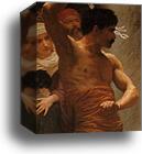 The Flagellation of Christ. Detail by William-Adolphe Bouguereau, Canvas Print