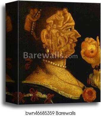 Eve and the Apple, with Counterpart by Giuseppe Arcimboldo, Canvas Print Eve and the Apple, with Counterpart by Giuseppe Arcimboldo, Canvas Print