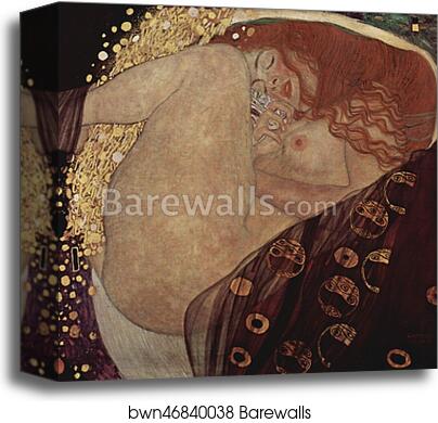 Danae by Gustav Klimt, Canvas Print