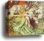 Chocolat Mexicain Enfance/Childhood by Alphonse Mucha, Canvas Print
