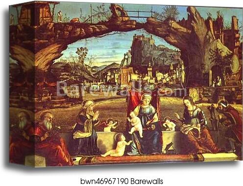 Sacra Conversazione by Vittore Carpaccio, Canvas Print