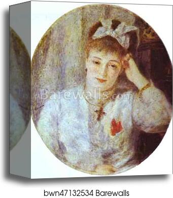 Portrait of Marie Murer by Pierre-Auguste Renoir, Canvas Print