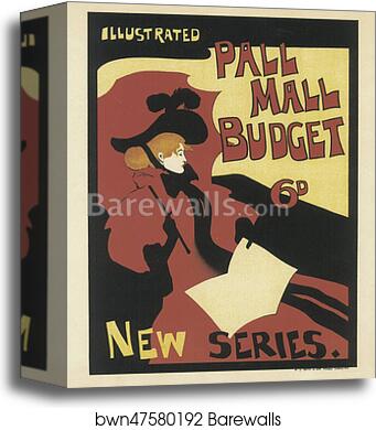 La revue hebdomadaire "Illustrated Pall Mall Budget" by Maurice Greiffenhagen, Canvas Print
