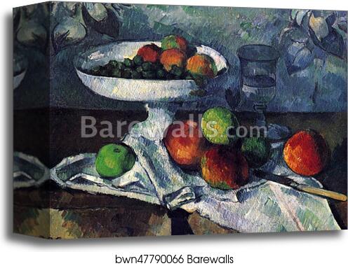 Still Life with Fruit Bowl by Paul Cézanne, Canvas Print