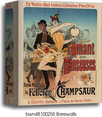 L'Amant des Danseuses by Jules Chéret, Canvas Print