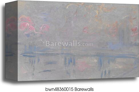 Charing Cross Bridge by Claude Monet, Canvas Print